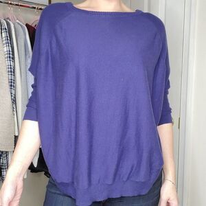 NWT April Morin Cotton / Cashmere Open Side Sweater Top | One Size